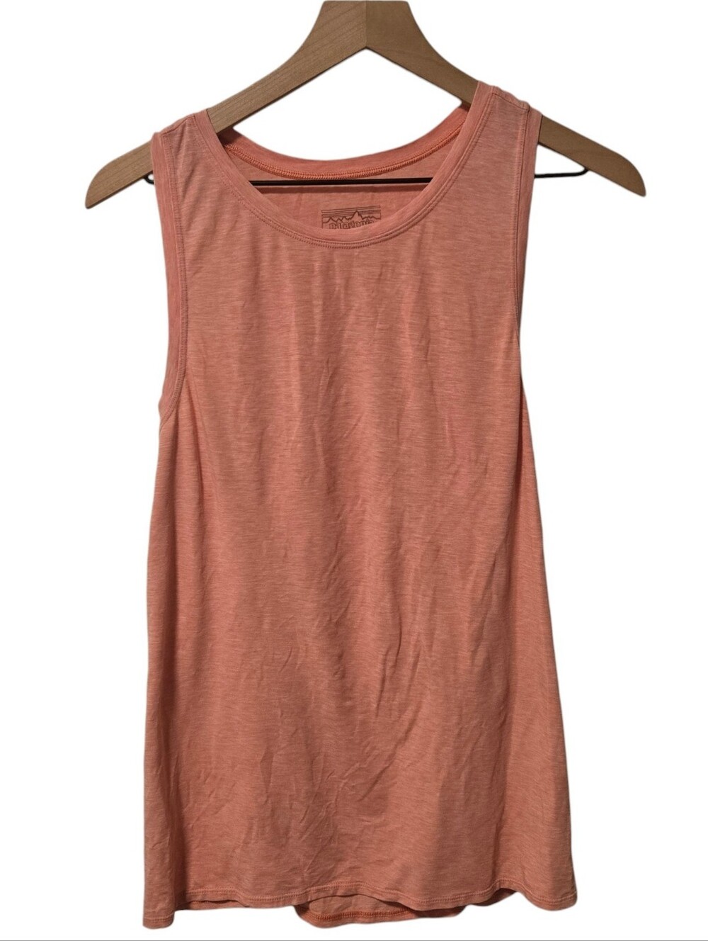 Patagonia Pink Coral Crew Neck Lightweight Active Yoga Workout Tank Top Small